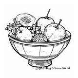 Fruit Bowl Coloring Pages  Free & Printable sketch template