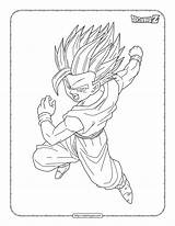 Gohan Super Saiyan 3 Coloring Pages sketch template