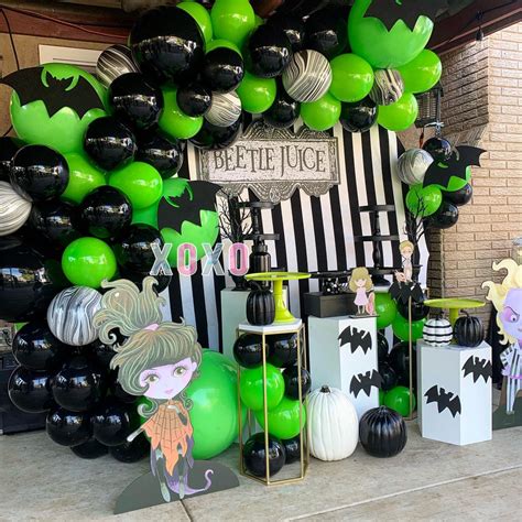 Beetlejuice Party Decorations | Halloween themed birthday party, Birthday halloween party ...