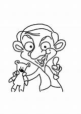 Coloring Pages  Printable Mr Bean Page sketch template