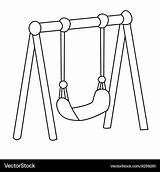 Swing Coloring Clipart Drawing Pages Template Sketch Toys Thecolor  sketch template