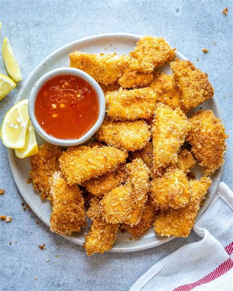 Crispy Air Fryer Chicken Nuggets | Healthy Fitness Meals