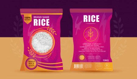 Rice Package Mockup - Vector Illustration - Download Graphics & Vectors