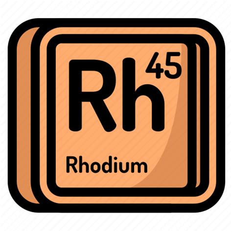 Atom, atomic, chemistry, element, mendeleev, rhodium icon - Download on ...