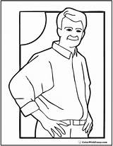 Father Face Coloring Pages sketch template