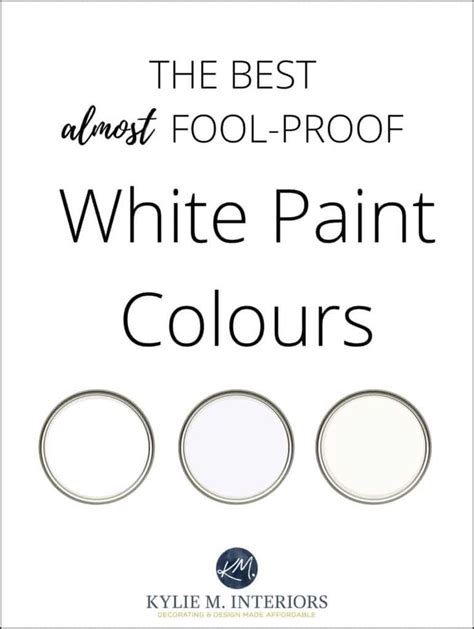 The 5 Best ALMOST FOOL-PROOF White Paint Colours for Your Home | White paint colors, Paint ...
