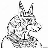 Anubis Coloring Page 73532 59060 sketch template