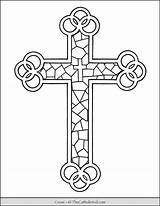 Cross And Crown Of Thorns Coloring Page sketch template