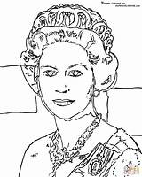 Queen Elizabeth By Andy Warhol coloring page  Free Printable Coloring sketch template