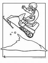 Snowmobile Coloring Pages  Coloring Home sketch template