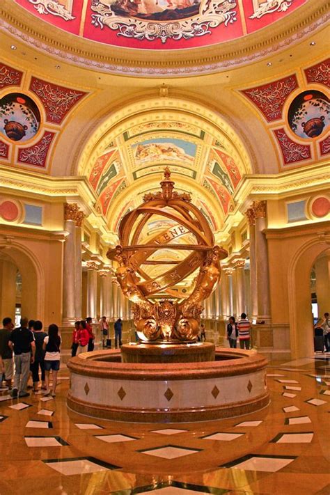 This is inside the main entrance in the Venetian casino in Macau. The ...