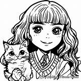 Hermione Coloring Pages  Free & Printable sketch template