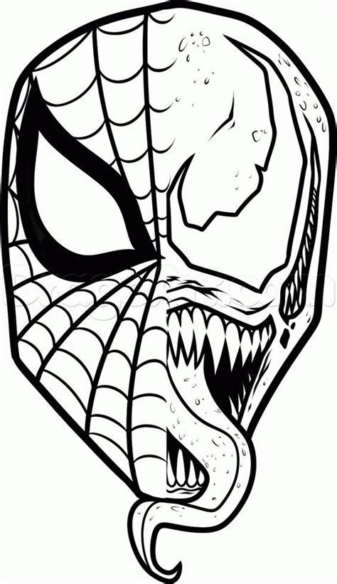 how to draw spiderman and venom step 13 | Spiderman drawing, Spiderman ...