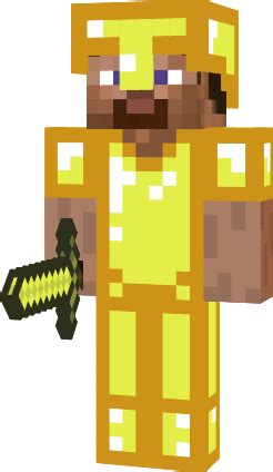 steve in gold armor | Nova Skin