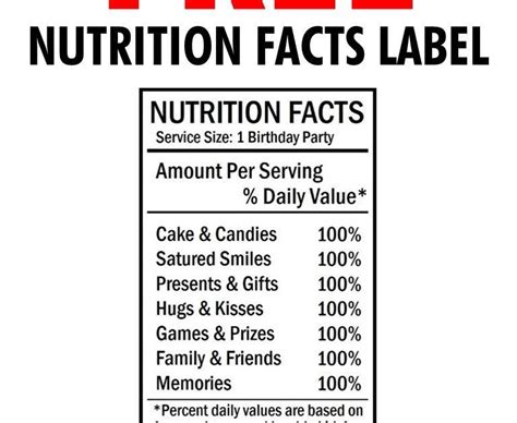 Birthday Nutrition Facts For Chip Bags - zaidfreethinkingusa