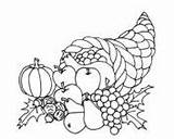 Cornucopia Coloring Pages sketch template