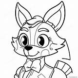 Funtime Foxy Coloring Page 49573 39210 sketch template