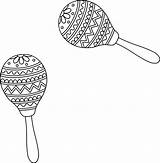 Sombrero Sombreros Maracas Colouring Drawings Clipartmag Charro  sketch template