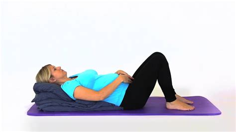 Pregnancy Exercises - Supine Crook Lying Start Position - YouTube