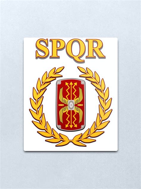 "SPQR Roman Legionary" Metal Print for Sale by WarlordApparel | Redbubble