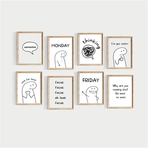 Funny Office Wall Gallery PRINTABLE Office Wall Art Funny - Etsy