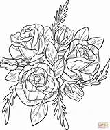 Bouquet Of Roses Coloring Pages sketch template