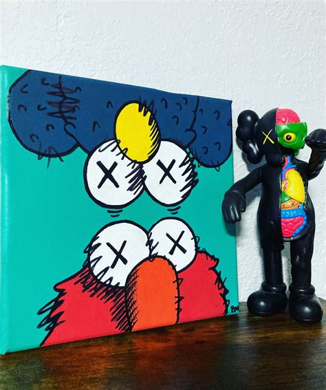 Elmo X KAWS - Etsy