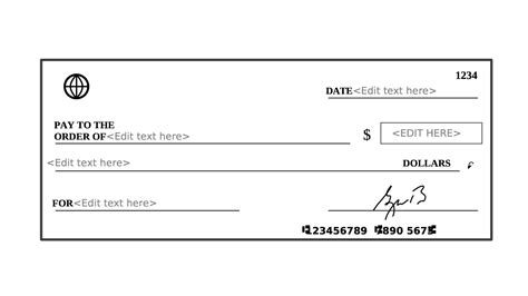 Free Printable Check Template - [+Example, Layout] Excel, PDF