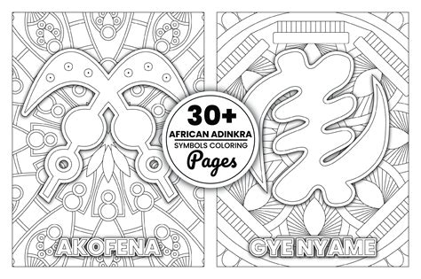 Page African Proverbs Adinkra Symbols Coloring Book Etsy | The Best Porn Website