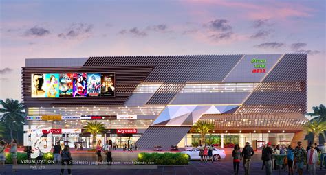 Great Idea for a Shopping Mall with Flat Roof | Mall design, Shopping mall design, Commercial ...