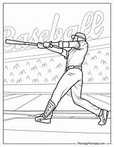20 Baseball Coloring Pages Free PDF Printables sketch template