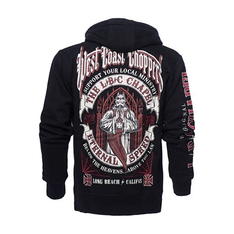 588615 - WCC Chapel zip hoodie black - www.motorcyclestorehouse.com