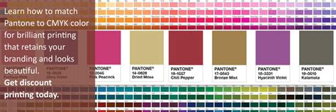 Pantone Color Chart Cmyk