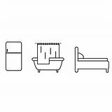 Simple Bench Coloring Page For Kids  Free Furnitures Printable sketch template
