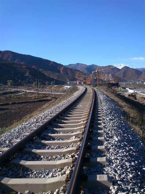 Free Images : outdoor, track, railway, road, highway, distance, blue sky, infrastructure, rail ...