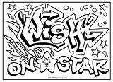 Printable Graffiti Coloring Pages sketch template