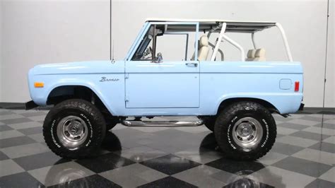 1977 Ford Bronco In Baby Blue Packs A Stroker V8