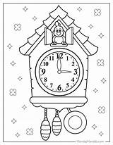 20 Clock Coloring Pages Free PDF Printables sketch template