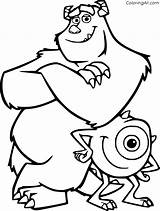Monsters Inc Coloring Pages 44 Free Printables  ColoringAll sketch template