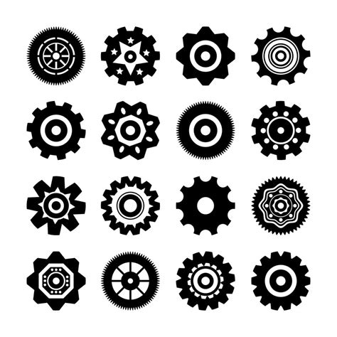 Set of gear wheels 429066 Vector Art at Vecteezy