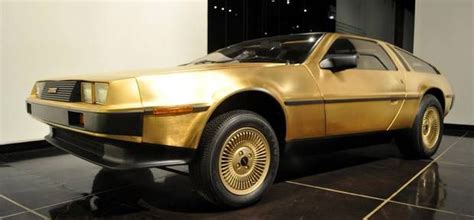 A gold-plated DeLorean,1 of only 3 made,turned up in a dusty garage in ...