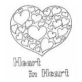 Heart Chain Coloring Page sketch template