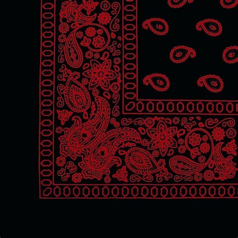 Red Paisley Bandana For Full Pics Black And HD phone wallpaper | Pxfuel