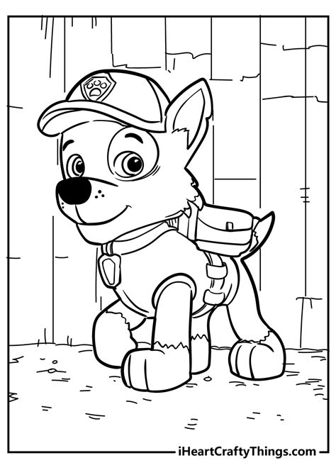 Free Printable Easy Paw Patrol Coloring Pages