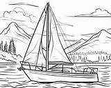 Sailboat Coloring Pages sketch template