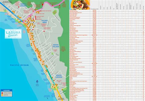 Laguna Beach Dining Map