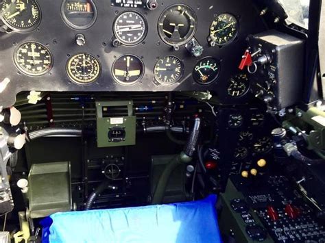 Cockpit view of Goodyear FG-1D Corsair, #115 Bu.No. 92436, at Historic Flight Foundation (HFF ...