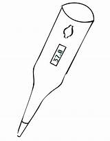 Thermometer Printable Kids Coloring sketch template