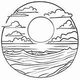 Horizons Coloring Page Vectors & Illustrations For Free Download sketch template