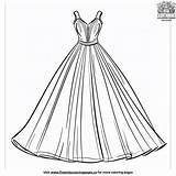 Prom Queen Dress Coloring Pages sketch template